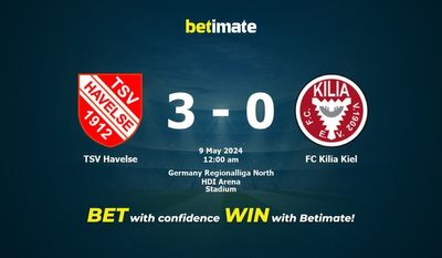 Soi kèo TSV Havelse vs FC Kilia Kiel, tỷ lệ và tip cá cược 08/05/2024