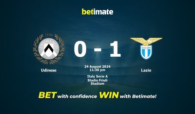 Soi kèo Udinese vs Lazio, Tỷ lệ & Mẹo cá cược 24/08/2024