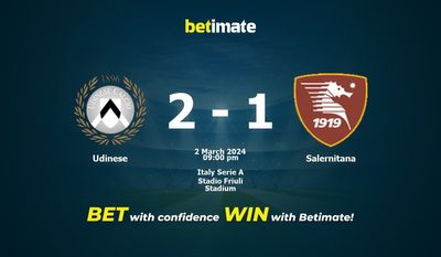 Soi kèo Udinese vs Salernitana, tỷ lệ và tip cá cược 02/03/2024