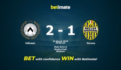 Dự đoán Udinese vs Verona, Tỷ lệ cược & Mẹo cá cược 03/15/2025