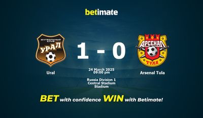 Dự đoán Ural vs Arsenal Tula, Tỷ lệ cược & Mẹo cá cược 24/03/2025