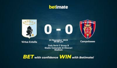 Dự đoán Virtus Entella vs Campobasso, Tỷ lệ cược & Mẹo cá cược 24/11/2024