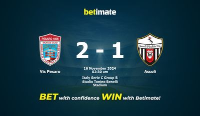 Dự đoán Vis Pesaro vs Ascoli, Tỷ lệ cược & Mẹo cá cược 15/11/2024