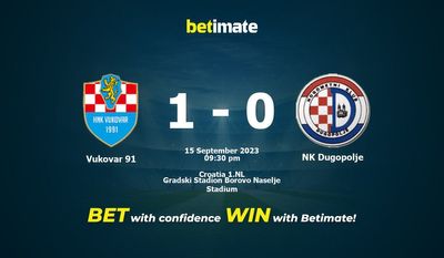 Soi kèo Vukovar 91 vs NK Dugopolje, tỷ lệ và tip cá cược 15/09/2023