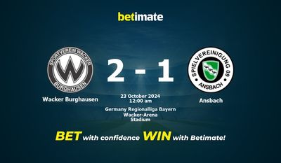 Dự đoán Wacker Burghausen vs Ansbach, Tỷ lệ cược & Mẹo cá cược 22/10/2024