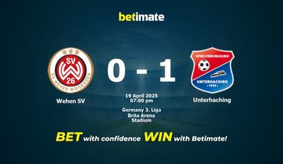 Dự đoán Wehen SV vs Unterhaching, Tỷ lệ & Mẹo cá cược 19/04/2025