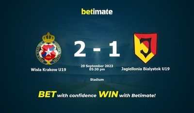 Nhận định, soi kèo Wisla Krakow U19 vs Jagiellonia Bialystok U19 20/09/2023