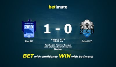 Dự đoán Zira IK vs Sabail FC, Tỷ lệ cược & Mẹo cá cược 03/09/2025