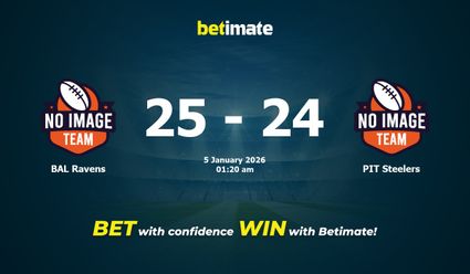 BAL Ravens vs PIT Steelers American Football Prediction, Odds & Betting Tips 01/05/2026