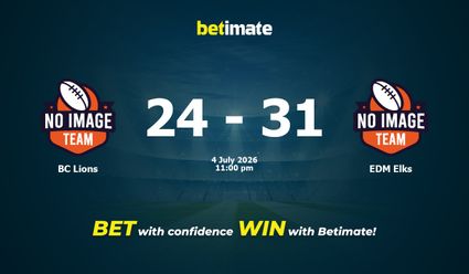 BC Lions vs EDM Elks American Football Prediction, Odds & Betting Tips 07/04/2026