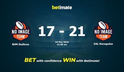 BHM Stallions vs DAL Renegades American Football Prediction, Odds & Betting Tips 05/10/2026