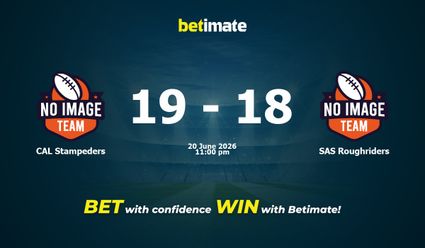CAL Stampeders vs SAS Roughriders American Football Prediction, Odds & Betting Tips 06/20/2026