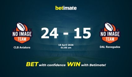 CLB Aviators vs DAL Renegades American Football Prediction, Odds & Betting Tips 04/18/2026