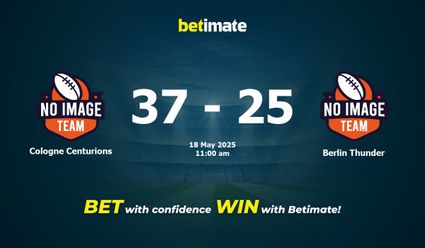 Cologne Centurions vs Berlin Thunder American Football Prediction, Odds & Betting Tips 05/18/2025