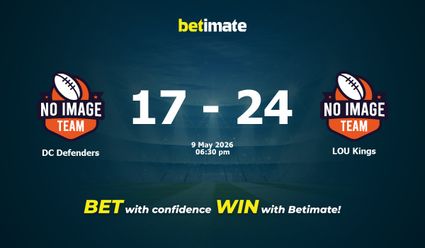 DC Defenders vs LOU Kings American Football Prediction, Odds & Betting Tips 05/09/2026