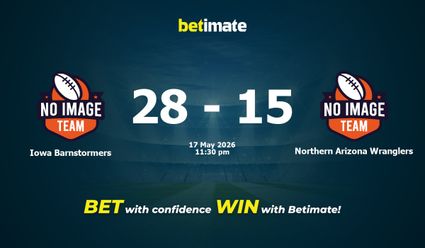 Iowa Barnstormers vs Northern Arizona Wranglers American Football Prediction, Odds & Betting Tips 05/17/2026