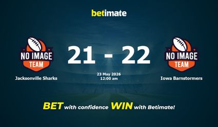Jacksonville Sharks vs Iowa Barnstormers American Football Prediction, Odds & Betting Tips 05/23/2026