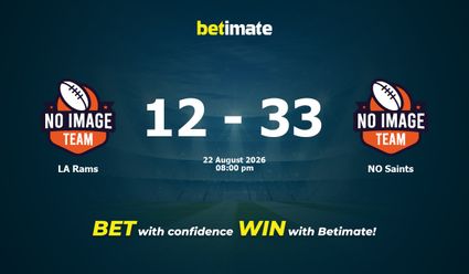 LA Rams vs NO Saints American Football Prediction, Odds & Betting Tips 08/22/2026