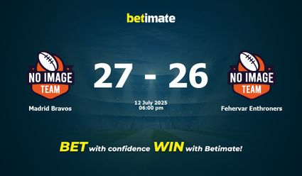 Madrid Bravos vs Fehervar Enthroners American Football Prediction, Odds & Betting Tips 07/12/2025