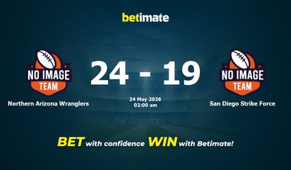 Northern Arizona Wranglers vs San Diego Strike Force American Football Prediction, Odds & Betting Tips 05/24/2026
