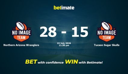 Northern Arizona Wranglers vs Tucson Sugar Skulls American Football Prediction, Odds & Betting Tips 07/19/2026