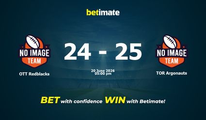 OTT Redblacks vs TOR Argonauts American Football Prediction, Odds & Betting Tips 06/20/2026