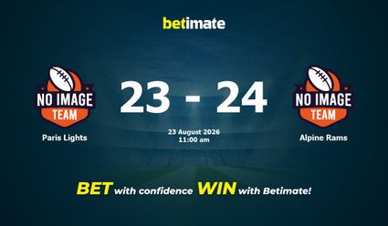 Paris Lights vs Alpine Rams American Football Prediction, Odds & Betting Tips 08/23/2026