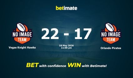 Vegas Knight Hawks vs Orlando Pirates American Football Prediction, Odds & Betting Tips 05/18/2026