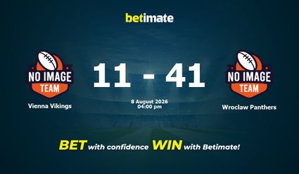 Vienna Vikings vs Wroclaw Panthers American Football Prediction, Odds & Betting Tips 08/08/2026