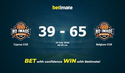 Cyprus U18 vs Belgium U18 Basketball Prediction, Odds & Betting Tips 07/24/2026