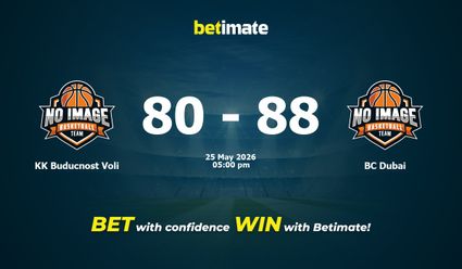 KK Buducnost Voli vs BC Dubai Basketball Prediction, Odds & Betting Tips 05/25/2026