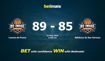 Leones de Ponce vs Atleticos de San German Basketball Prediction, Odds & Betting Tips 05/21/2026