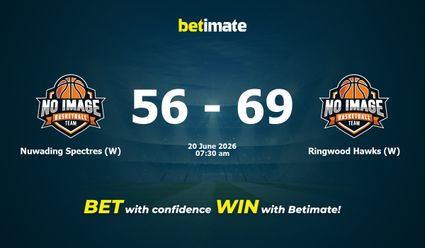 Nuwading Spectres (W) vs Ringwood Hawks (W) Basketball Prediction, Odds & Betting Tips 06/20/2026