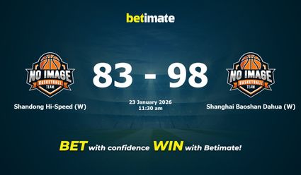 Shandong Hi-Speed (W) vs Shanghai Baoshan Dahua (W) Basketball Prediction, Odds & Betting Tips 01/23/2026