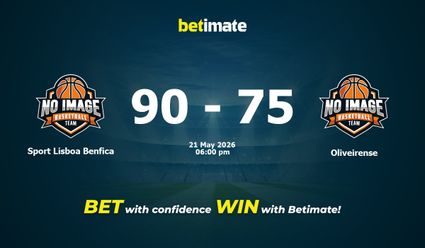 Sport Lisboa Benfica vs Oliveirense Basketball Prediction, Odds & Betting Tips 05/21/2026