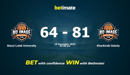 Staryi Lutsk University vs Kharkivski Sokoly Basketball Prediction, Odds & Betting Tips 12/19/2025