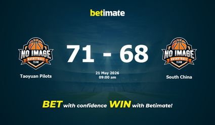 Taoyuan Pilots vs South China Basketball Prediction, Odds & Betting Tips 05/21/2026