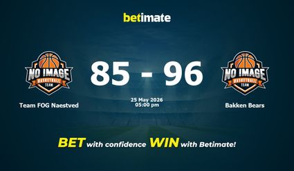 Team FOG Naestved vs Bakken Bears Basketball Prediction, Odds & Betting Tips 05/25/2026