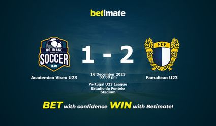 Academico Viseu U23 vs Famalicao U23 Prediction, Odds & Betting Tips 12/16/2025