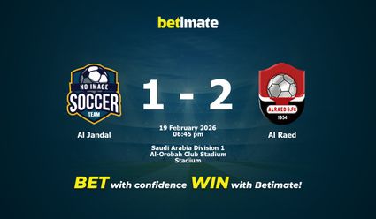 Al Jandal vs Al Raed Prediction, Odds & Betting Tips 02/19/2026