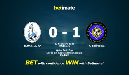 Al-Wakrah SC vs Al Sailiya SC Prediction, Odds & Betting Tips 02/12/2026