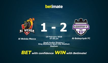 Al Wehda Mecca vs Al-Bukayriyah FC Prediction, Odds & Betting Tips 02/19/2026