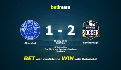 Aldershot vs Farnborough Prediction, Odds & Betting Tips 07/18/2026