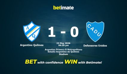 Argentino Quilmes vs Defensores Unidos Prediction, Odds & Betting Tips 05/23/2026