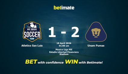 Atletico San Luis vs Unam Pumas Prediction, Odds & Betting Tips 04/18/2026