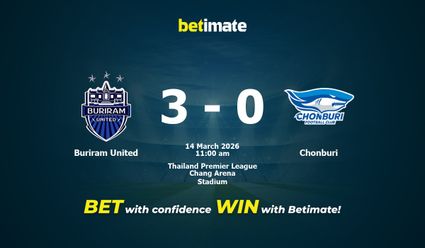 Buriram United vs Chonburi Prediction, Odds & Betting Tips 03/14/2026