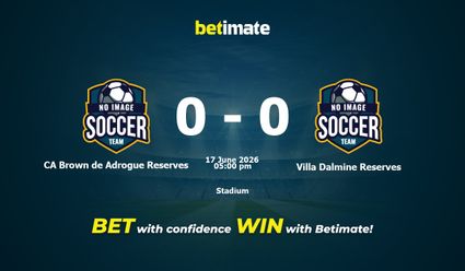 CA Brown de Adrogue Reserves vs Villa Dalmine Reserves Prediction, Odds & Betting Tips 06/17/2026