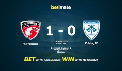 FC Fredericia vs Kolding IF Prediction, Odds & Betting Tips 05/23/2025