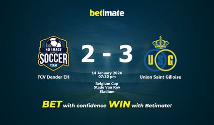 FCV Dender EH vs Union Saint Gilloise Prediction, Odds & Betting Tips 01/14/2026