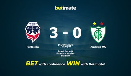 Fortaleza vs America MG Prediction, Odds & Betting Tips 06/16/2026